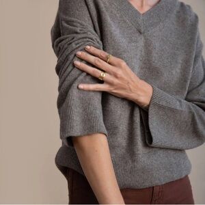 Anthropologie Philosophy Gray Sweater